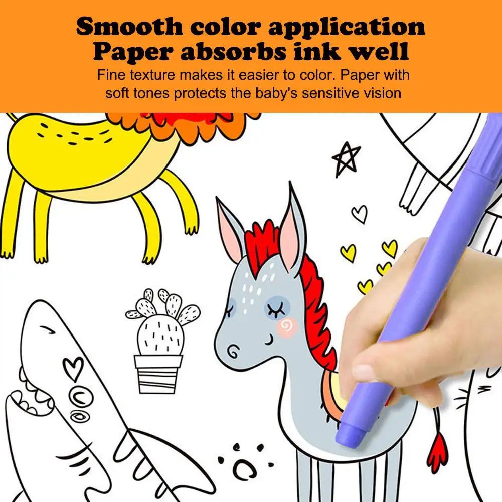 Best Sellers Drawing Roll Sticky Color Filling Paper Graffiti Scroll Coloring Paper Roll For Kids DIY Painting f2163-fro