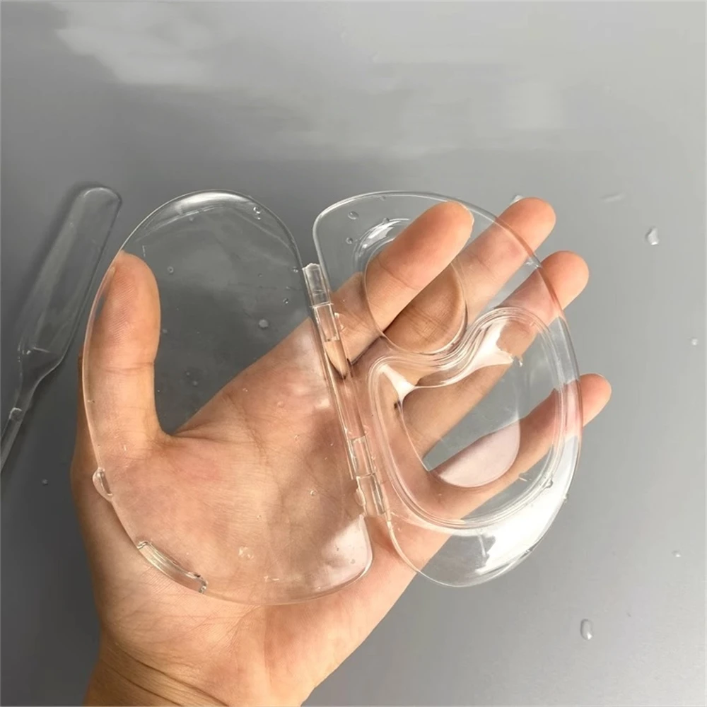 Tavolozza dei colori per il trucco Vassoio di miscelazione dei colori pieghevole Tavolozza per truccatori Tavolozza per miscelazione fondotinta trasparente per il trucco del salone di bellezza