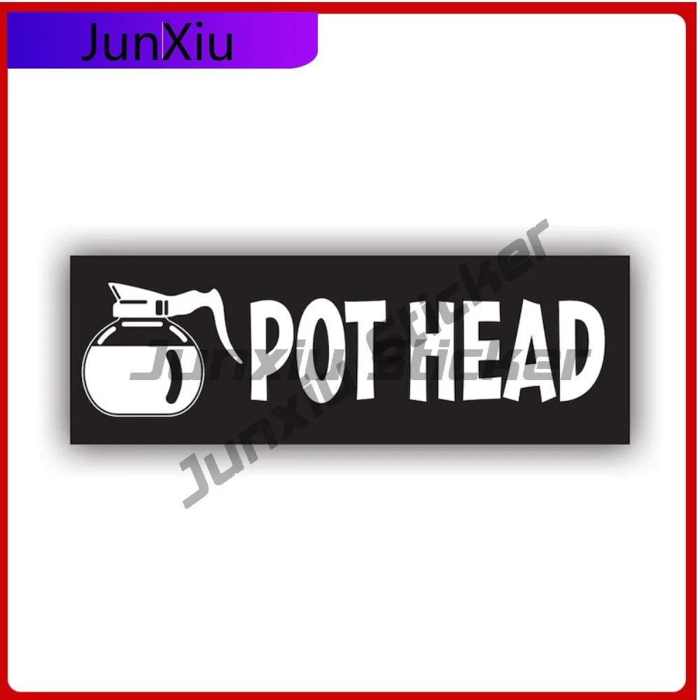 

Coffee Pot Head Bumper Stickerwaterproof Outdoor Cute Laptop Waterproof Vinyl Decal For Cars Protection Decor Outdoor Creative