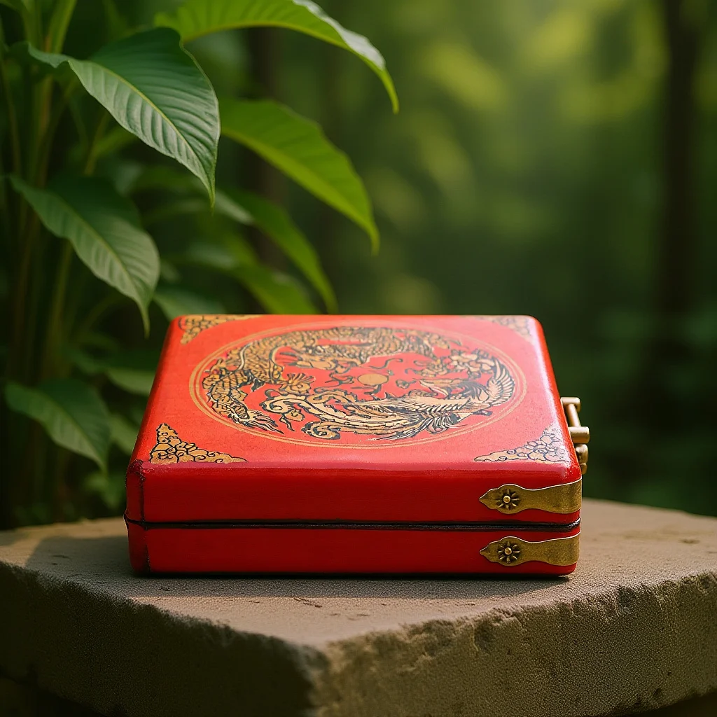 

Chinese Style Wooden Jewelry Box Trinket Storage Case Multifunctional Organizer Classic Wood Ring Earring Display