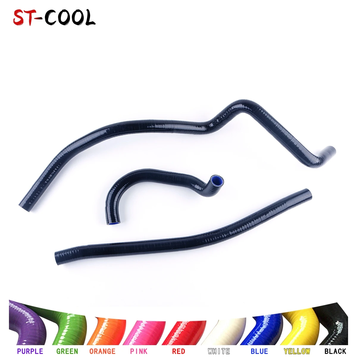 For Arctic Cat 500 4X4 FIS 2002-2006 Automatic 2003 2004 2005 Silicone Radiator Coolant Hoses Pipes Kit 3Pcs 10 Colors