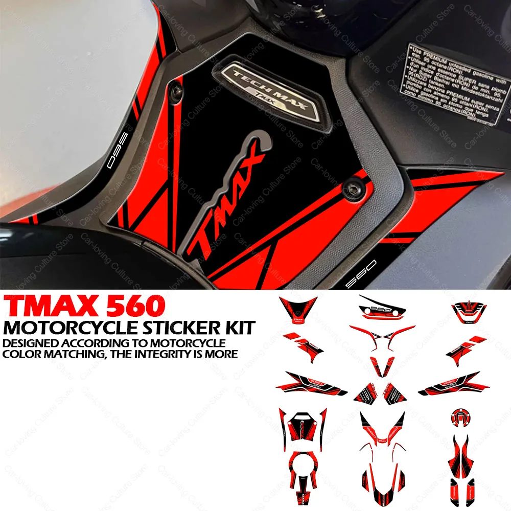 

For TMAX 560 tmax560 Motorcycle Accessories Tank Pad 3D Gel Epoxy Resin Stickers Kit Anti-Slip Waterproof Sticker