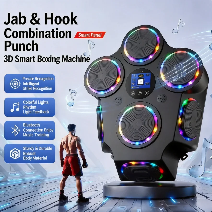Smart Focus Agility Training Digital Boxing for Adults Wall Target Smart Punching Training Music Boxing Machine