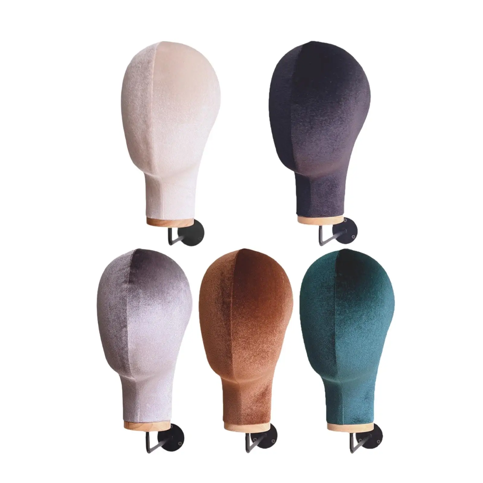 

Wall Mounted Wig Stand Mannequin Head Fashion Space Saving Wall Hat Rack Manikin Head Hat Display Stand for Retail Shop Salon