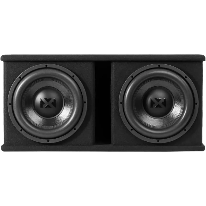 home.NPKG212 1000W MAX (500W RMS) مضخم صوت مزدوج 12 بوصة مزود بفتحة ومضخم صوت أحادي الكتلة مع جهاز تحكم عن بعد B