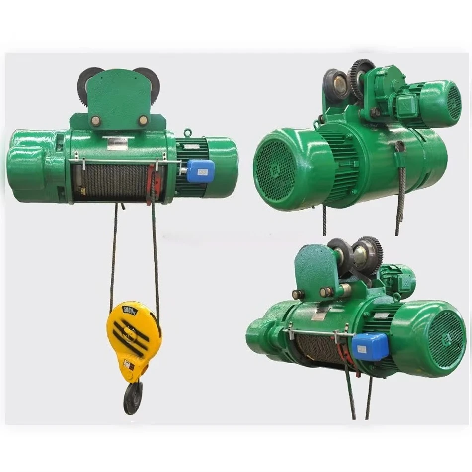 Single Double Speed 3t 5t 10t 15t Electric Hoist Electric Wire Rope Hoist with Motorized Trolley