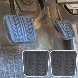 2Pcs Car Clutch Brake Pedal Cover Rubber Foot Pad S083-43-028 For Mazda Protege 626 B2500 MX-3 Kia Carnival Retona Bongo K3000