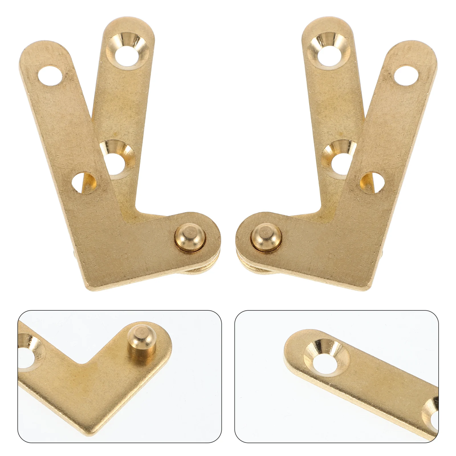 

8pcs Copper Hidden Door Retro Invisible Pivot For Wooden Doors Decorative Heavy Duty Cabinet Hardware Closet Wardrobe