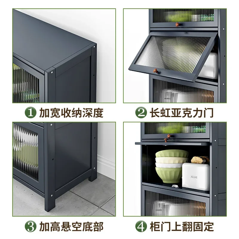 Kitchen Shelves Floor-to-ceiling Cabinets Tableware Storage Cabinets Lockers Ovens Microwave Oven Lockers