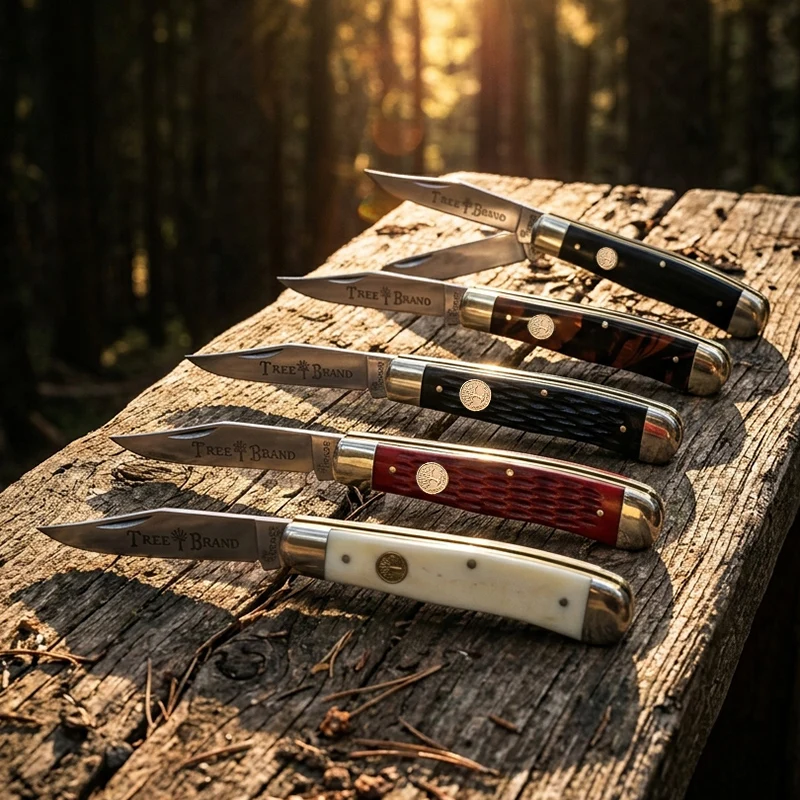 High quality Traditional Pocket Knife Bone Slip Joint Multi Blade Folding Knives Classic Traditional Utility Tool for Collection