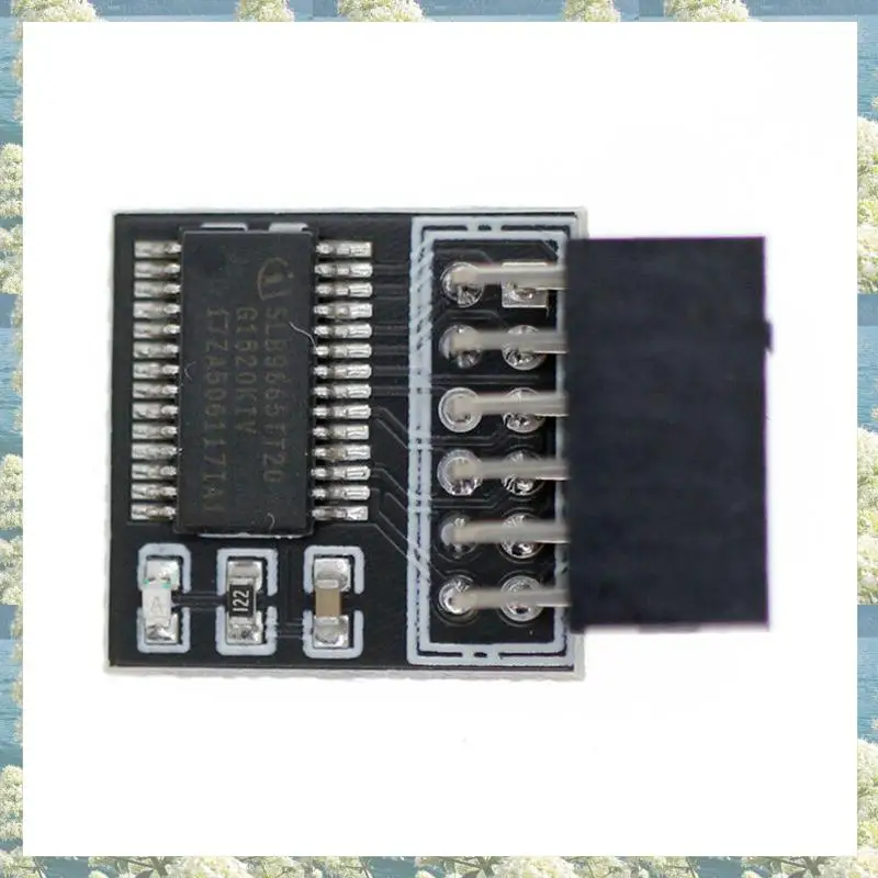 Nowość-2X TPM 2.0 moduł bezpieczeństwa szyfrowania karta zdalna LPC-12PIN moduł dla GIGABYTE 12PIN LPC TPM2.0 LPC 12 Pin