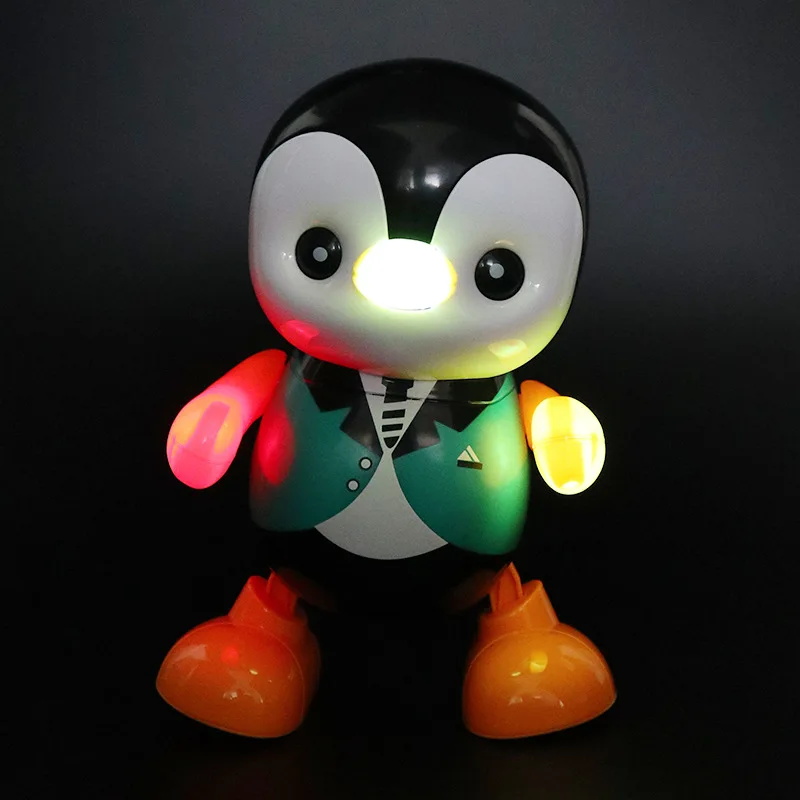 Robô pinguim de dança elétrica: brinquedo interativo cantando/dançando faíscas de interesse musical e senso de ritmo em crianças de todas as idades