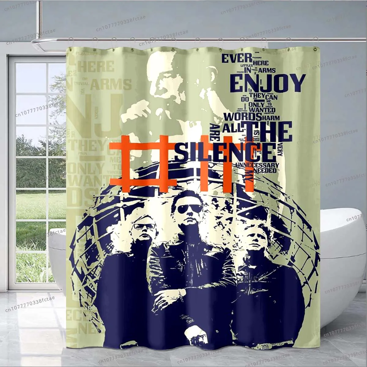 Занавеска для душа Depeche-Mode 3D с оркестером, занавеска для душа в ретро-стиле с узором, модная декоративная занавеска для ванной комнаты для взрослых