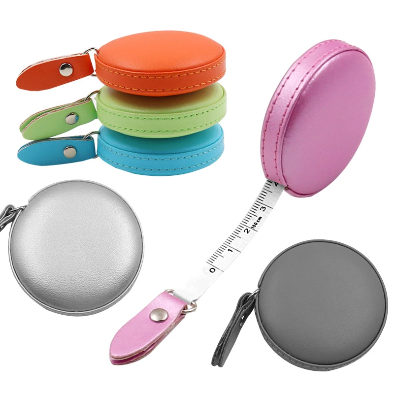 Measuring Tape Leather Retractable Ruler Portable Centimeter Inch Practical Measures Height Tool
