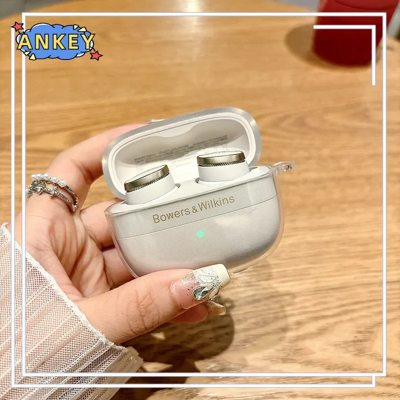 Case for Bowers & Wilkins Pi8 Pi6 Transparent Clear TPU Protective Covers Bluetooth Earphone Shell Headphone Portable Shell