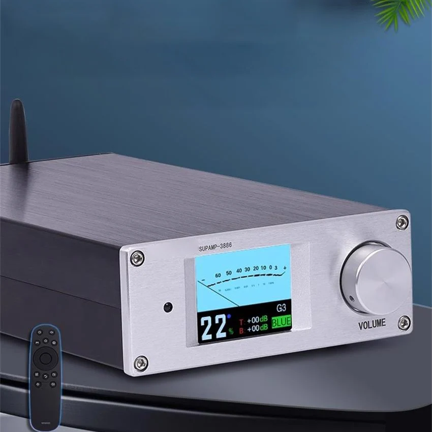 

Домашний усилитель звука, Hi-Fi усилитель мощности LM3886 60 Вт * 2, усилитель усилителя 220 В/110 В с bluetooth 5,0