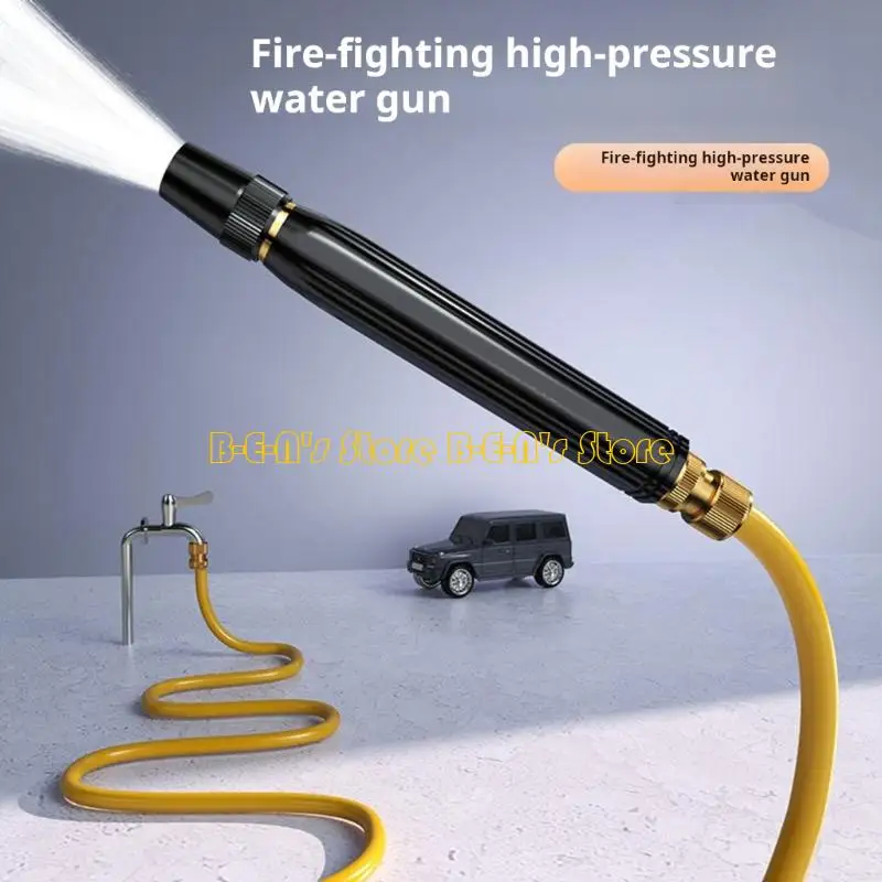 Y1AD High Pressure Garden Hose Nozzle And 3 Plastic Attachments For Thorough Cleaning