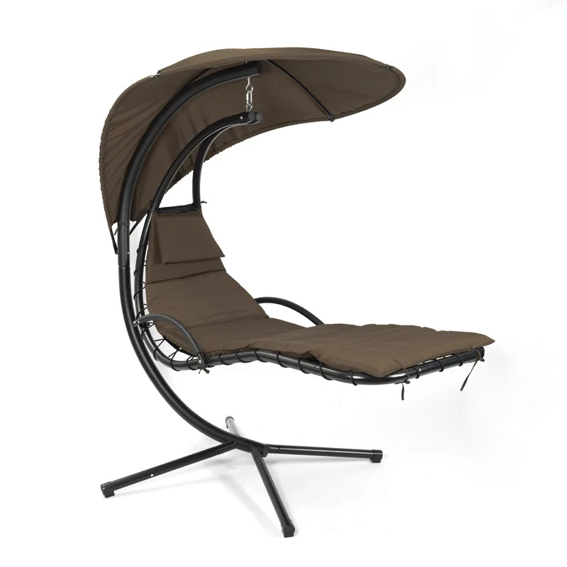 كرسي أرجوحة معدني بتصميم عصري فاخر لكبار السن والأثاث الخارجي لحديقة الفناء والمظلة والشرفة والعريشة #1