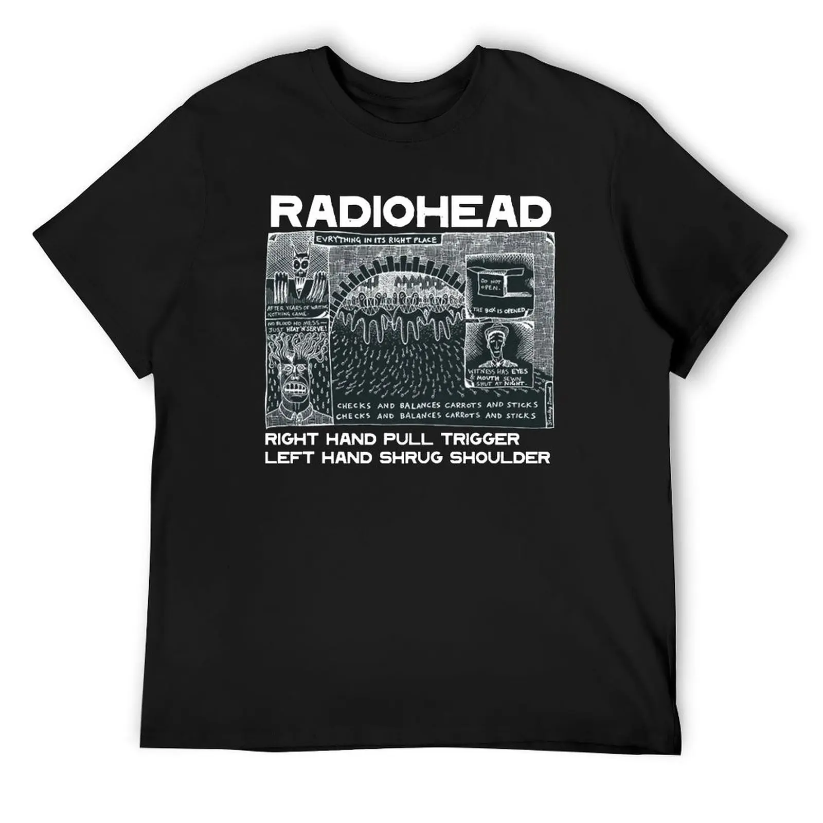 The Bends Computer In Rainbows Pablo A Moon-Radio Pool Amnesic camiseta de gran tamaño anime cosas camisetas hombres