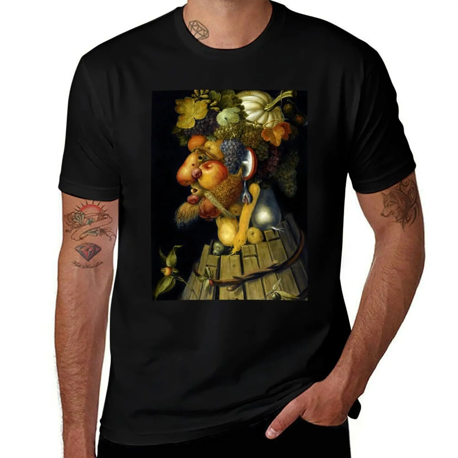 Giuseppe Arcimboldo Four seasons - Autumn T-Shirt graphic shirts essential t shirt custom shirt Men's cotton t-shirt