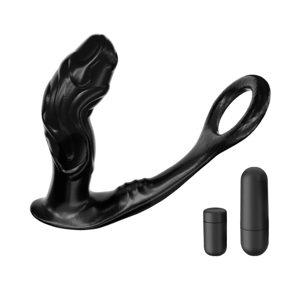 Male Prostate Massager Anal Plugs Vibrator Prostate Massager Cock Ring Anal Plug Dildo Delay Ejaculation Penis Rings Sex Toys image 4