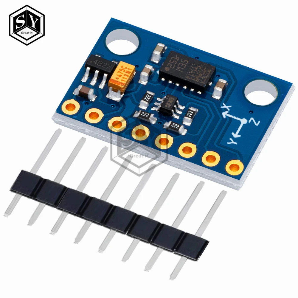 1PCS BAISHUN  GY-511 LSM303DLHC Module E-Compass 3 Axis Accelerometer + 3 Axis Magnetometer Module Sensor for Arduino