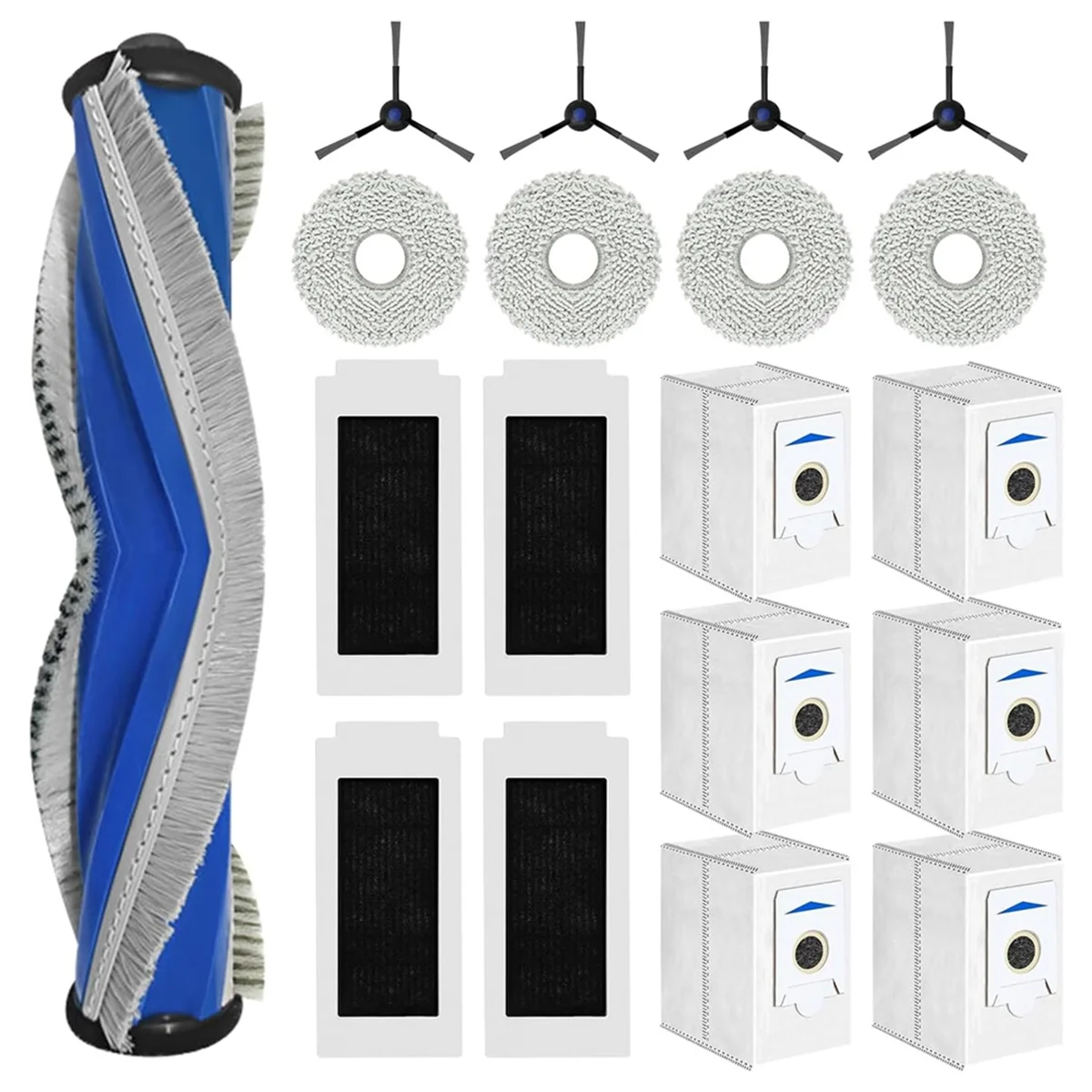 popular For ECOVACS DEEBOT T30S/ T30S Combo Robot Vacuum Main Side Brush Mop Pads Hepa Filter Dust Bags Accessories