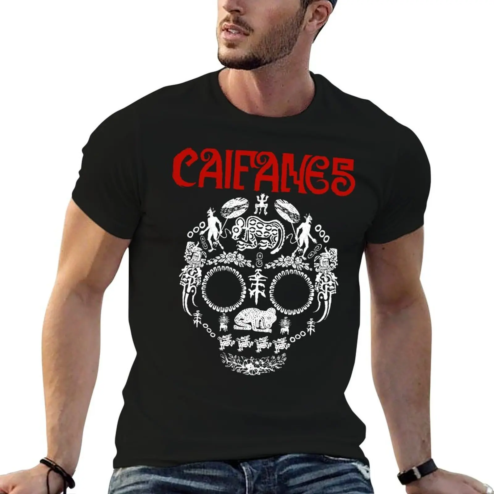 

Футболка Calaverita Caifan, мужская футболка с рисунком, персонализированные футболки для мужчин, футболки с рисунком, футболка