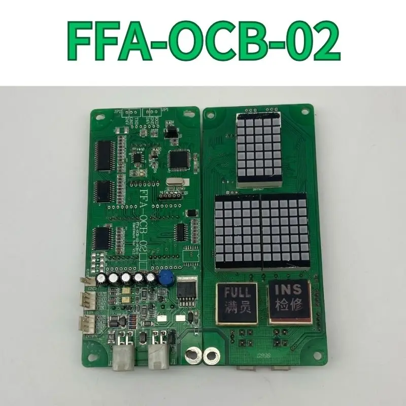 second-hand Elevator outbound call display board FFA-OCB-02 test OK Fast Shipping