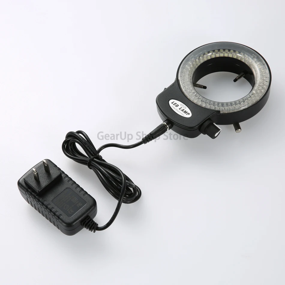 Industrial microscope camera lens LED light source 144 lamp beads illumination adjustable brightness ring lamp MIC-209