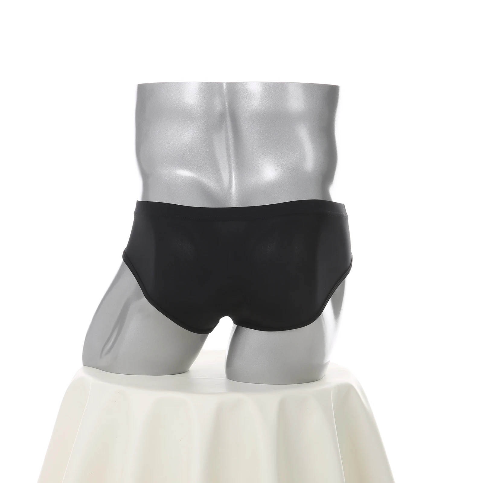Herren Schnelltrocknende Eisseide Sport-Slips Elastische Durchsichtige Bodybuilding-Unterwäsche Athletische Unterhosen Atmungsaktive Trainingsunterwäsche – Detail 13