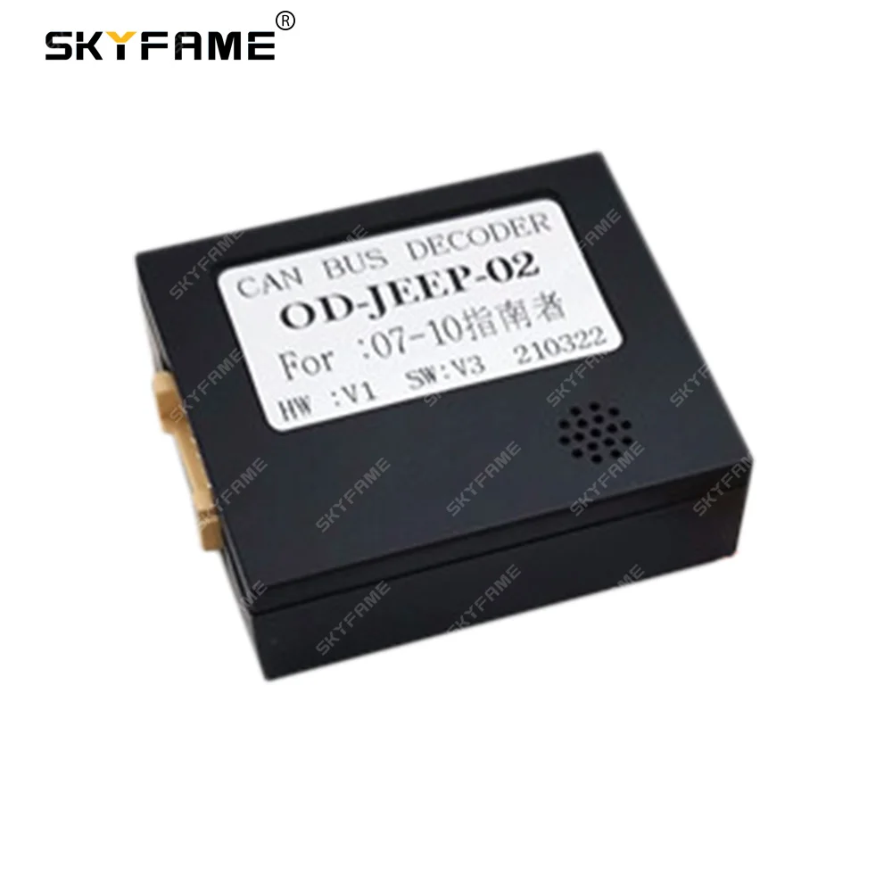SKYFAME-Adaptador de arnés de cableado para coche, decodificador de caja Canbus de 16 pines para Dodge Caliber Jeep Compass Jeep Grand Cherokee WK od-jeep-02