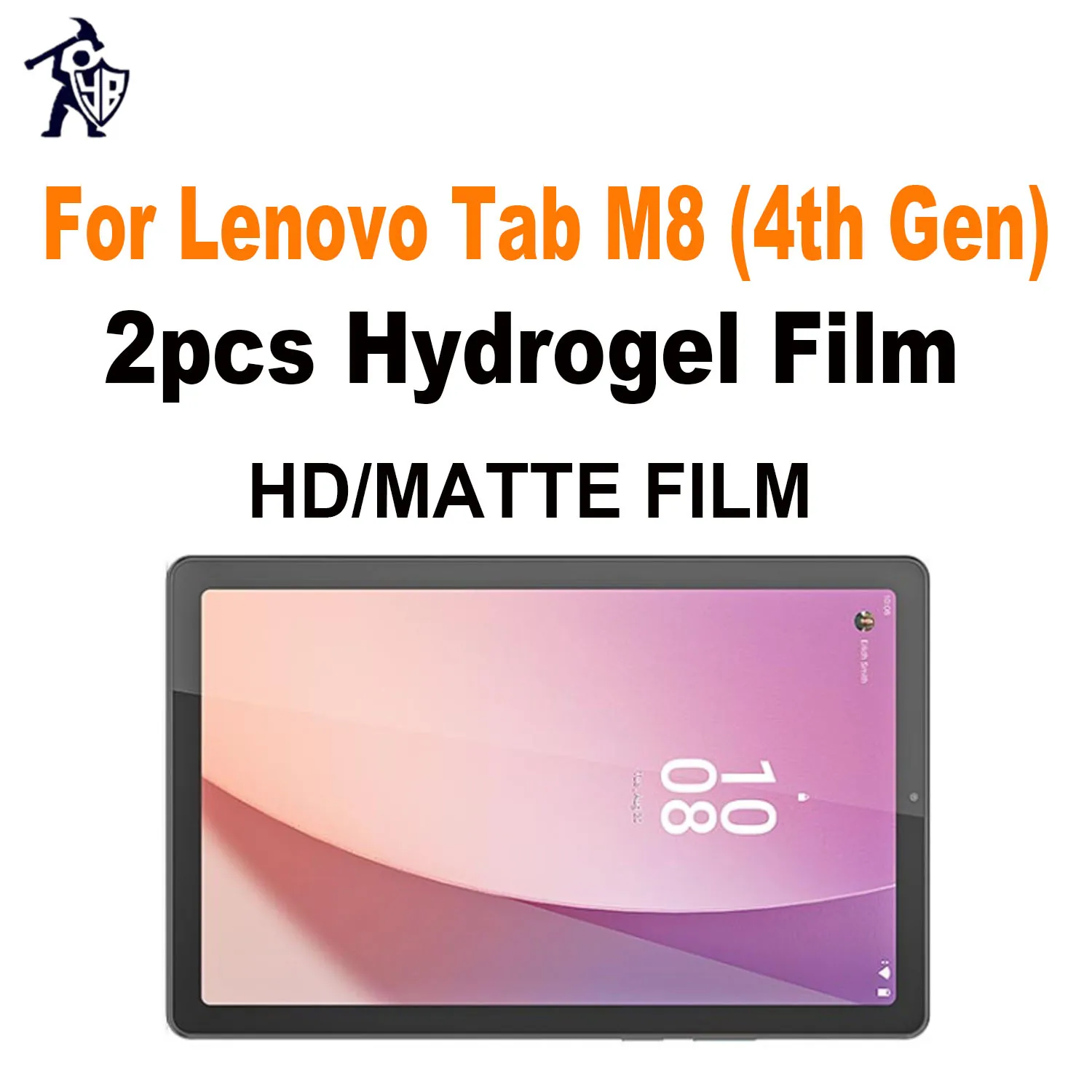 2pcs HD Hydrogel Film For Lenovo Tab M8 (4th Gen) Matte Anti Fingerprints Screen Protector Tablet Full Cover Protective Film