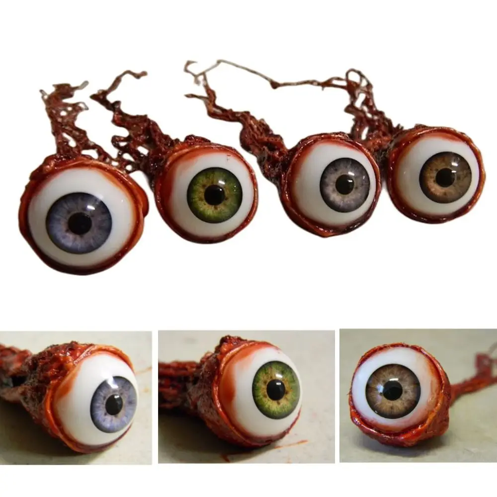 Fake Eyes Safe Halloween Eyeballs Latex Eyeball Eyeball Props Horror Unique Design Halloween Party