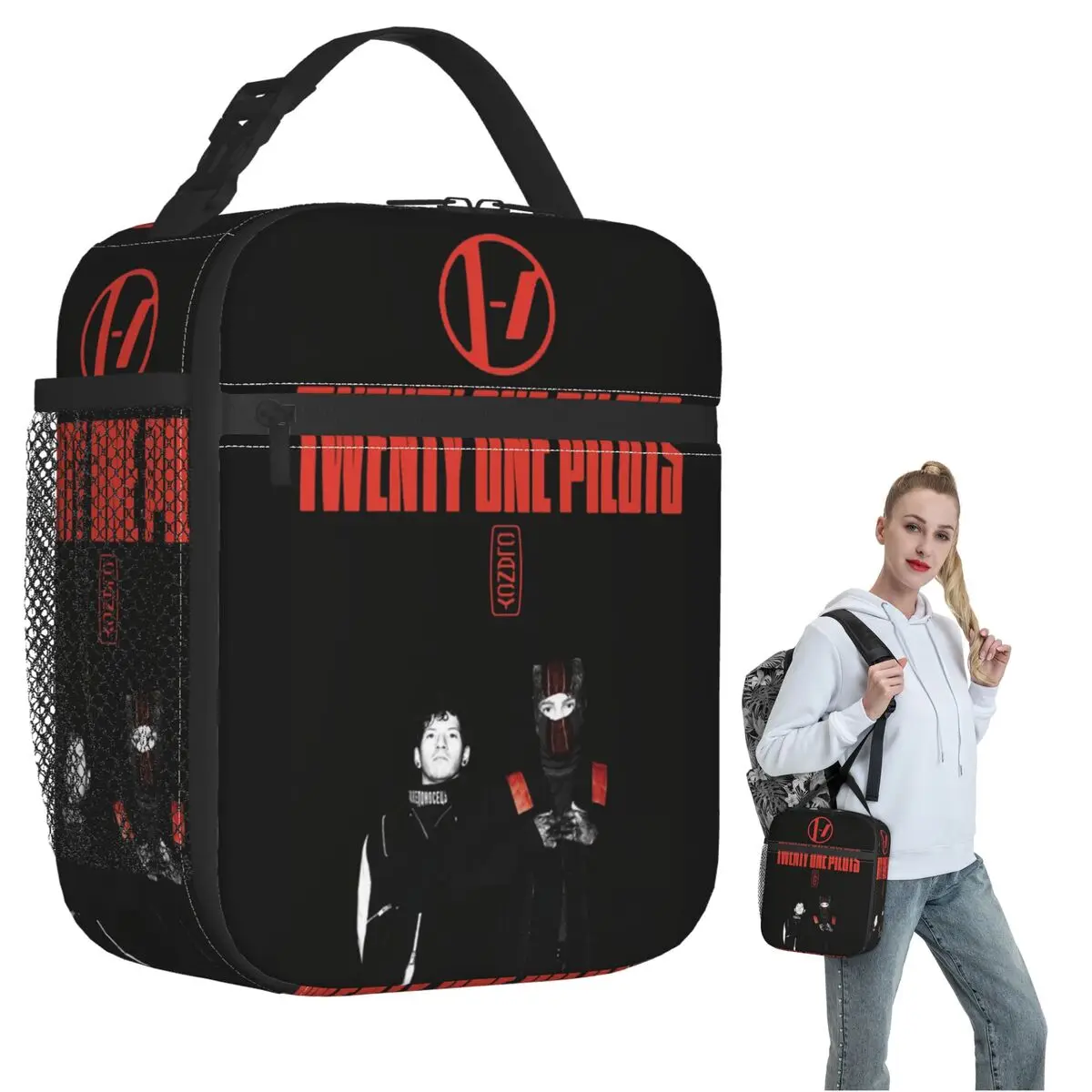

Twenty One Pilots Insulated Lunch Bag for Women Children Leakproof Food Boxes Thermal Lunch Box Tote