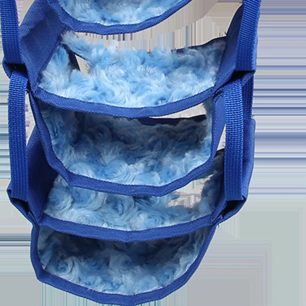 

Small Pet Hanging Hammock Multi-Layer Warm Bed House Cage Nest for Hamster Chinchilla Rat Gerbil Blue Hamster Hammock