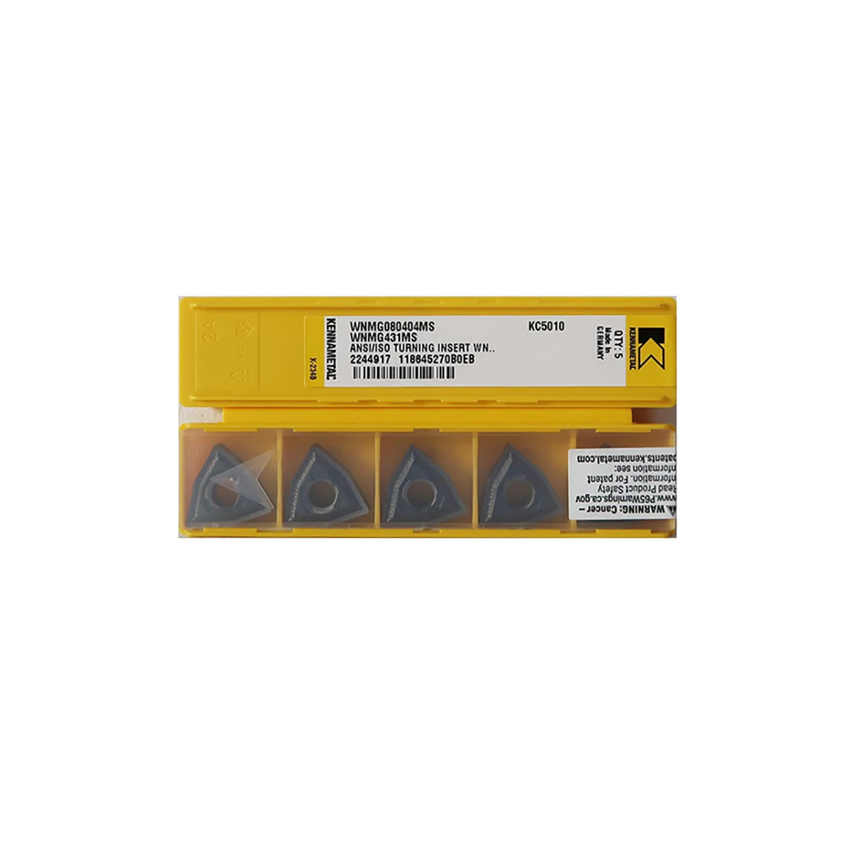 Kennametal Original WNMG WNMG080404MS WNMG080404FP WNMG080401 WNMG080404 Medium-Roughing Carbide Turning Inserts