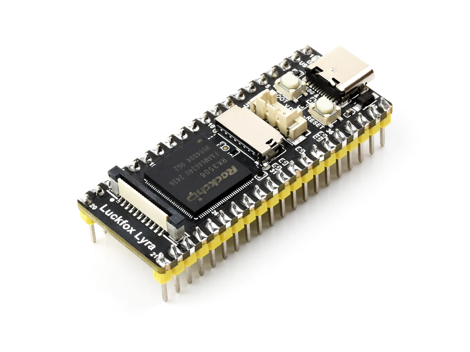 Luckfox Lyra RK3506G2 Linux Micro Development Board, integreert pens-core ARM Cortex-A7 en ARM Cortex-M0 processors