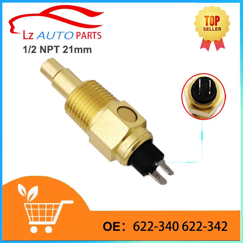 1/2 NPT 21mm Diesel Engine Water Temperature Sensor Alarm Switch Temp 98 ± 3 ℃ 622-340 622-342 for FG Wilson Genset Perkins VDO