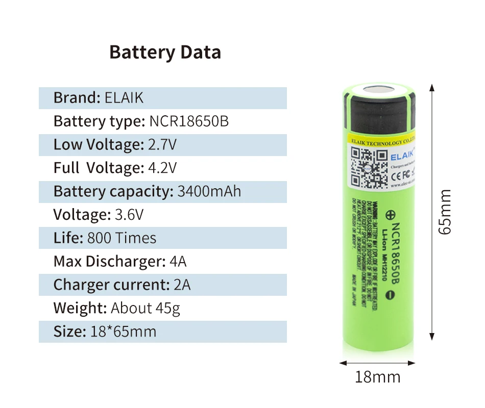 100% New Original NCR18650B 3.7 v 3400mah 18650 Lithium Rechargeable Battery For Flashlight batteries