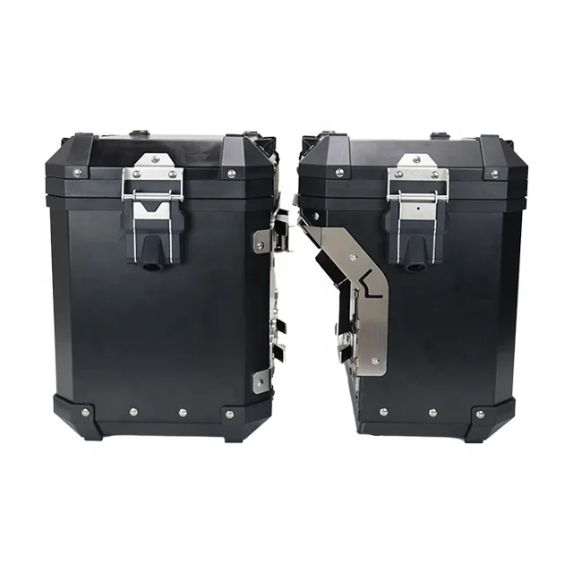 

Motorcycle Exhausted Side Pannier Box Aluminium Alloy Maxi Scooter Motor Motorbike Case Baggage Luggage For Ducati MTS950MTS1260