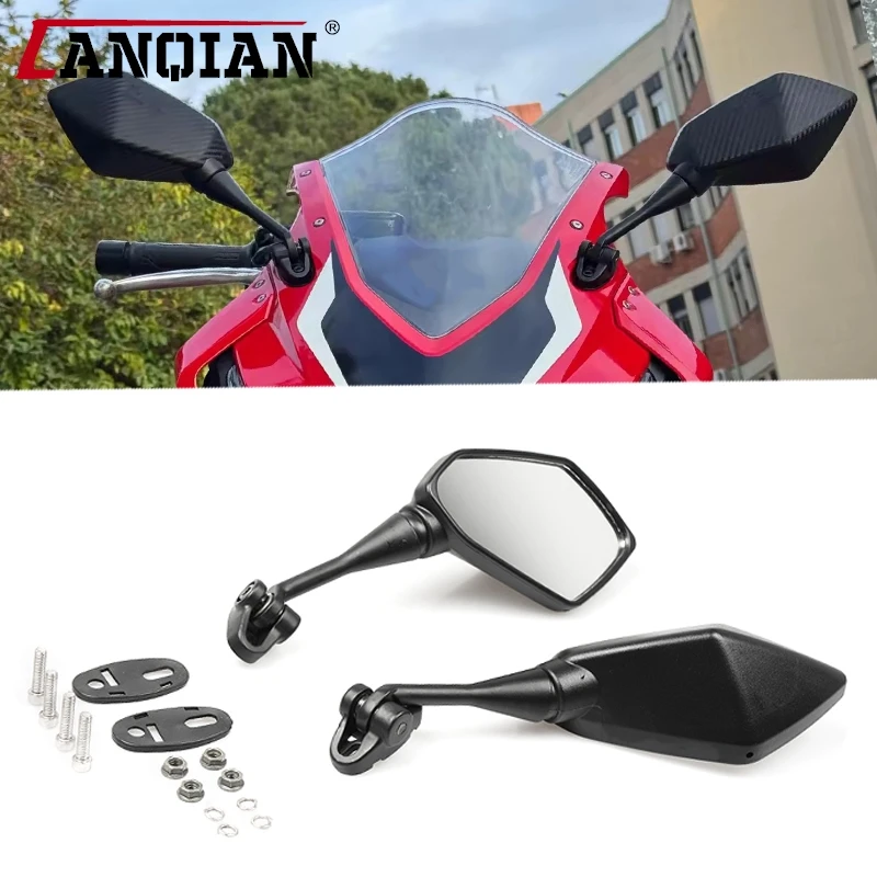 

Side Mirrors For HONDA CBR600 RR CBR600RR 2003-2016 CBR1000RR CBR500R CBR300R Rear View Mirrors Reflector Motorcycle Accessories