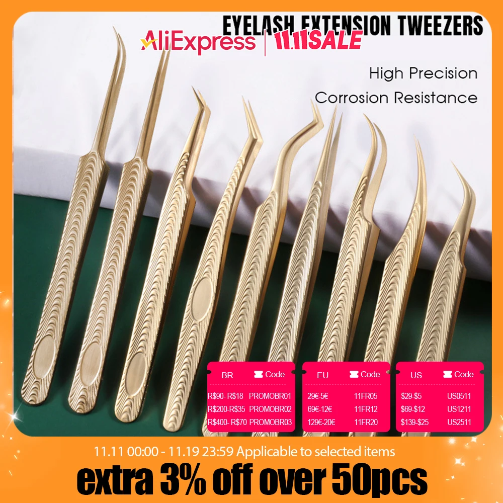 Pince à greffage de faux cils, haute précision, facile en éventail, plantation de cils, outils spéciaux pour artiste de cils