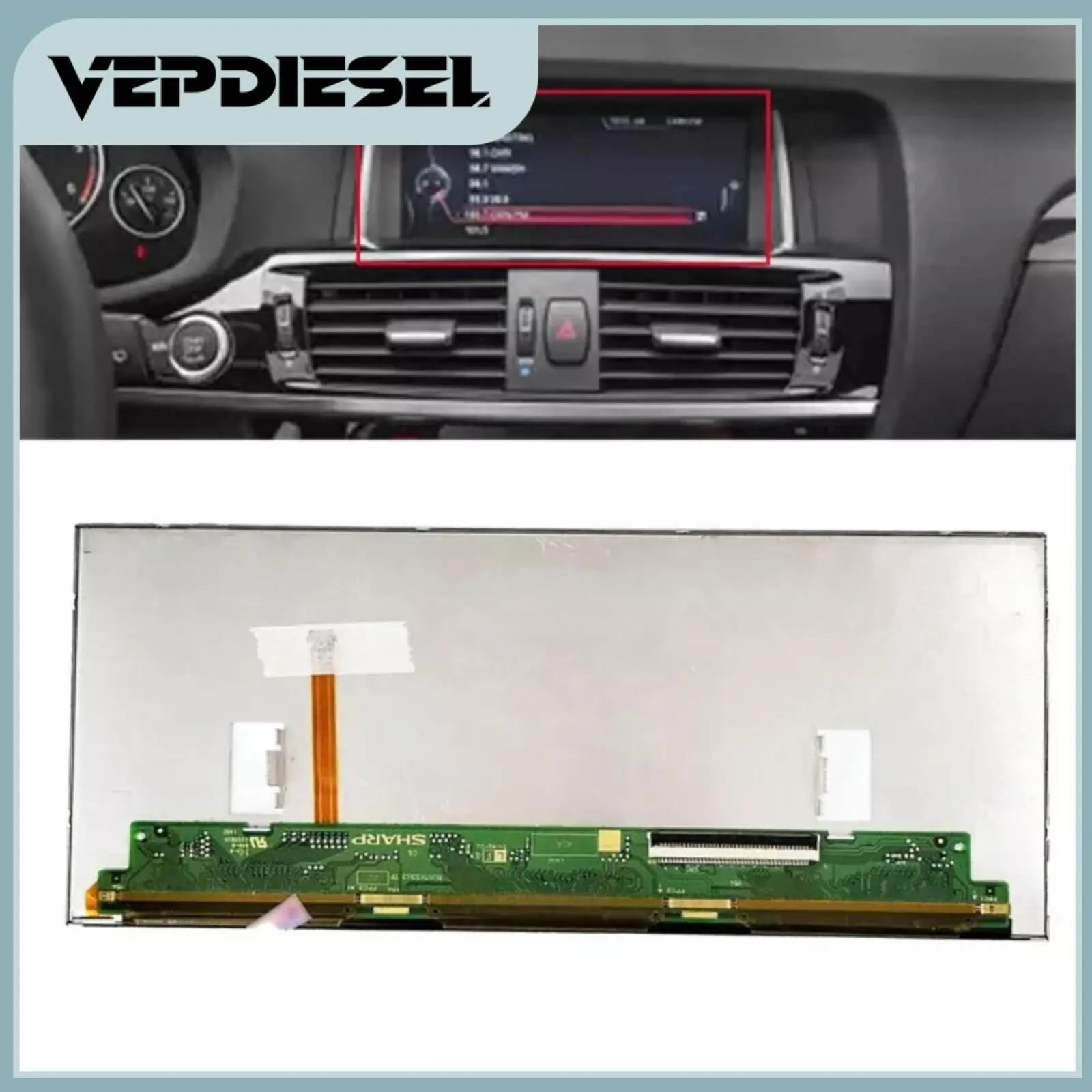 LQ088K5RZ01 4300345W 8,8-дюймовый ЖК-экран радиоэкрана для BMW X3 X4 F25 F26 NBT EVO 2003-2018 запасные части для ЖК-экрана