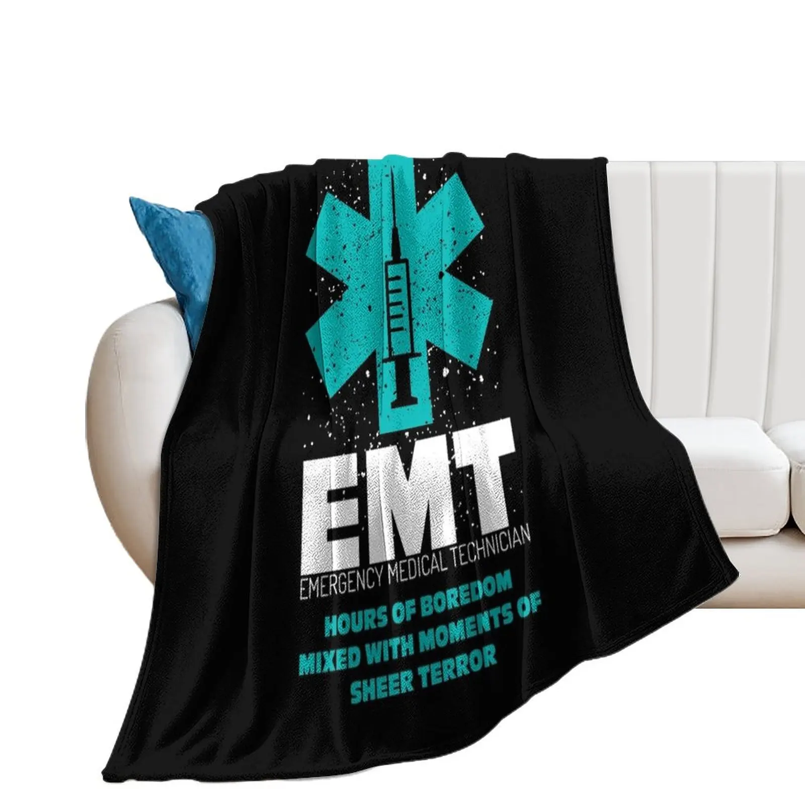 Emergency Medical Technician EMT First Responder Shirt Throw Blanket Fashion Sofas For Decorative Sofa Cute Blankets