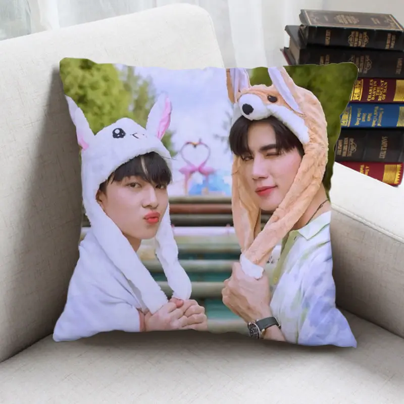 New Thailand Stars Drama Cutie Pie CutiePieSeries Zeepruk NuNew Zeenunew photo cute double sided throw pillow Zeenunew doll gift