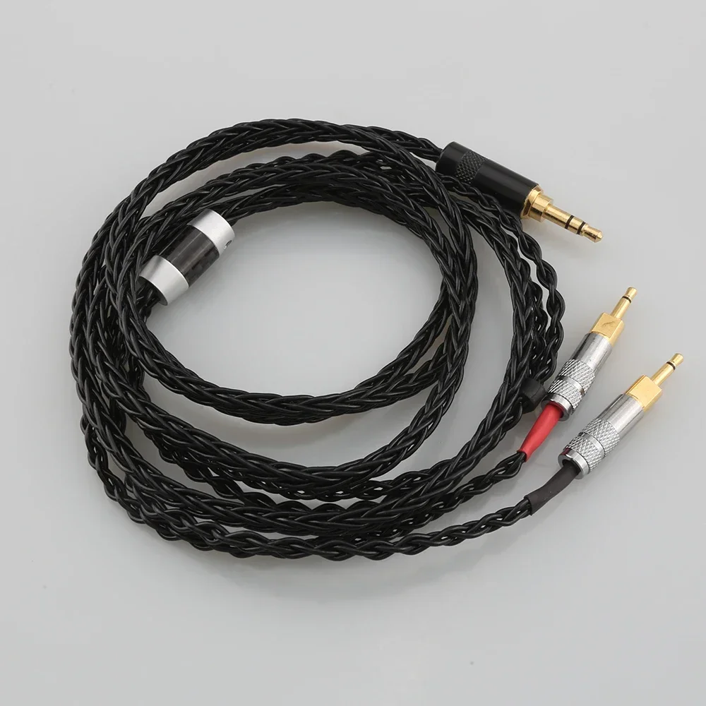 Upgrade 4.4mm/2.5mm Balance Audio Cable for Sennheise HD700 Headphone Headse 8 Shares Single Copper Plated Silver Line