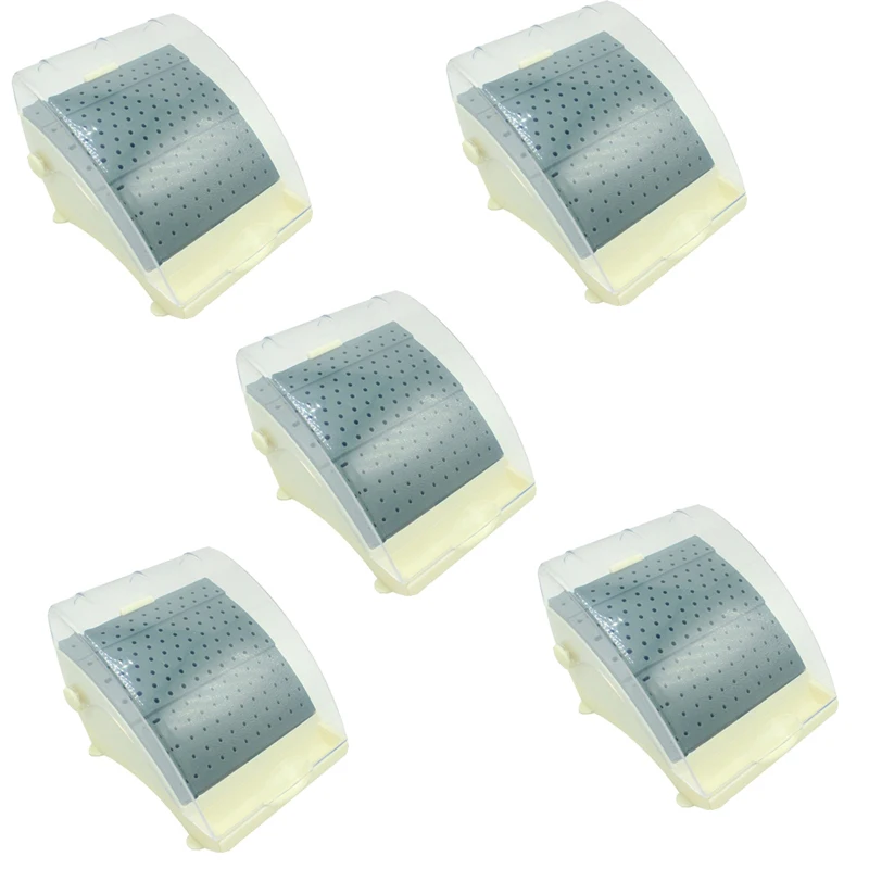 

5Pcs Dental Oral Care Disinfection Boxdental Bur Block Holder Dustproof Nail Drill Bit Organizer Diamond Burs Block 142 Holes