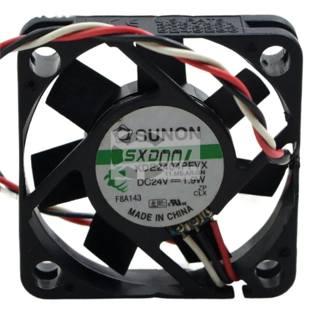Original Sunon KDE2404PFVX 40x40x10mm 24V 1.9W 4cm Computer Inverter Cooling Fan - High-Efficiency Axial for Electronics