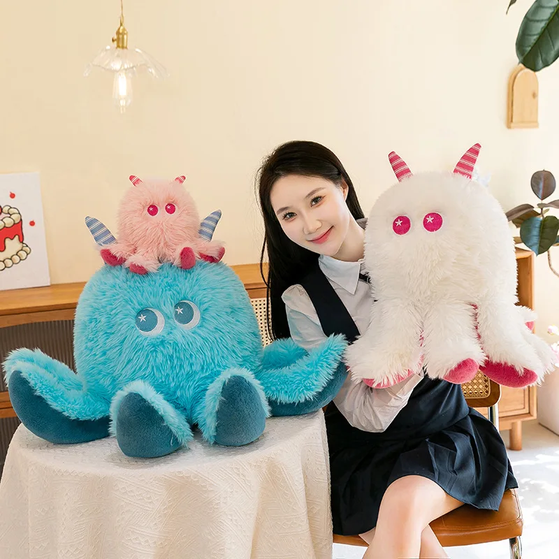 봉제 문어 인형 도매 귀여운 괴물 봉제 동물 어린이 진정 인형 골든 밍크 소재 생일 크리스마스 선물